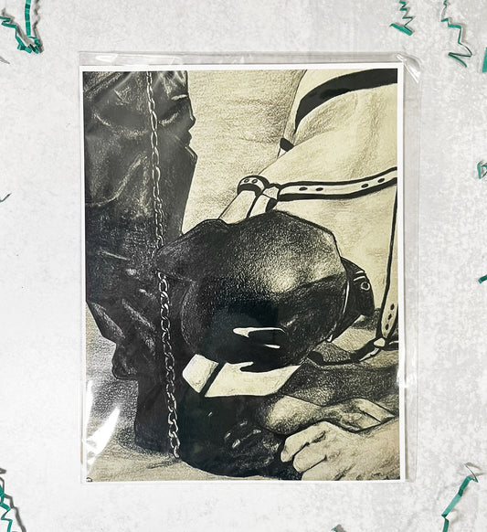 Deep Breath packaged print